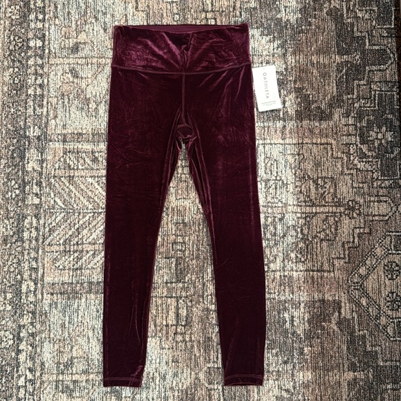 NWT! Athleta Elation Velvet Tight, Century Plum, Size M - Picture 2 of 7